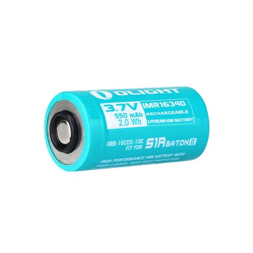 Olight RCR123 Li-Ion battery 3,7V 550mAh for Baton II and Baton 3